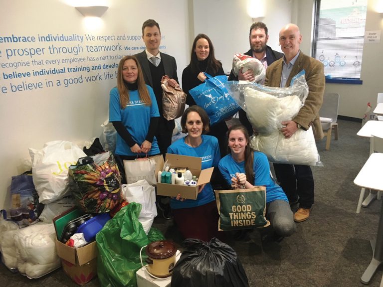 £1000 for The Shelter Trust thanks to Moore Stephens 